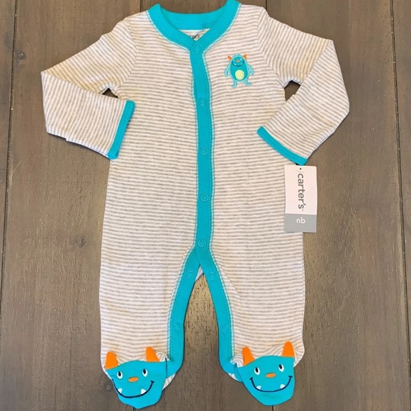 NWT 3 Piece Baby Boy Monster Bundle Set - Picture 2 of 8